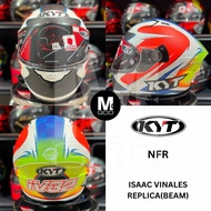 YSNF0021 KYT NFR KYT FULL FACE HELMET KYT HELMET FULL FACE KYT HELMET DOUBLE VISOR ISAAC VINALES
