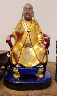 清代百年漳州派藥王神像1尺2百年漳州神像