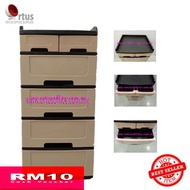 *Limited Stock* Large Size 5 Tier Drawer Plastic Cabinet / Clothes Organization /Storage Drawer Cabinet
