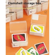 Matte Card Organizer Box - Mattel Games UNO Card Case Box Flip, Card Storage Deck Box , TCG Storage,