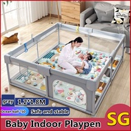 Play Fence Baby Kids Playpen Safety Play Fence Baby Indoor Playpen Toddlers Folding Fence With Balls