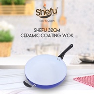 Shefu Ceramic Coated Non-Stick Aluminium Wok - Without Glass Lid (32cm)
