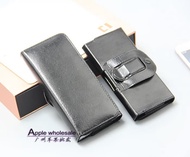 Sarung dompet hp kulit pinggang horizontal rebah tidur 5 5,5 6 7 inch