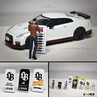 [訂購]  1∶64 模型 10款可選 名車改裝品牌展示牌 車模展示盒/SHOWROOM/車房場景合用 微縮模型擺件