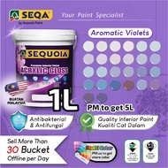 ( Violet / Ungu )1L💥Sequoia Acrylic Interior Gloss 💢 Cat Kilat Dinding (2)