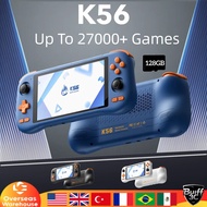 KINHANK K56 Handheld Game Console 5.5'' Touch Screen 50 Emulators for PS1/PSP/DC/SS 5000mAh WIFI5 An
