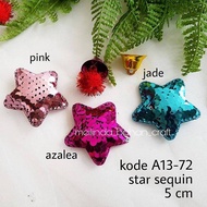 Code A13-72 5 cm sequinBINTANG. Selling per pack contains 6 pcs. Blh mix. Love in the notes if you w