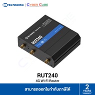 Teltonika RUT240 4G Wi-Fi Router / 4G LTE SIM 2FF 1x SIM, WiFi 2.4Ghz (b/g/n), 2x 10/100, SMS, IPsec VPN, 9-30 VDC ( เร้าเตอร์ Wi-Fi ใส่ซิมการ์ด ) ROUTER WITH SIM CARD SLOT