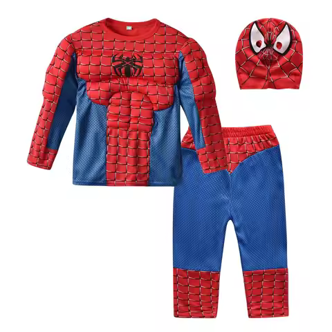 Cosplay Superhero Captain America Cosplay Costume Boy Kids Clothes Hulk Muscle Suit Halloween Carniv