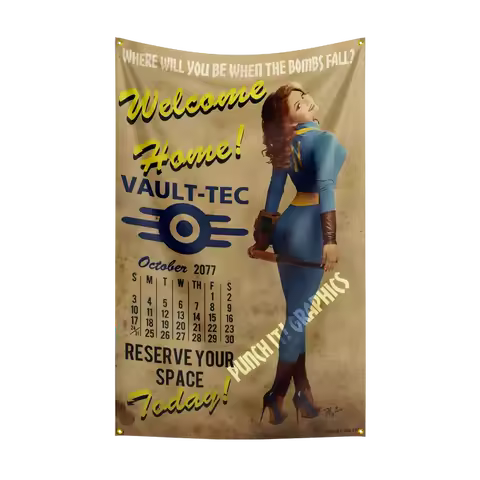 3x5 Ft Game F-F-Fallouts Flag Polyester Digital Printing Banner for Garage Wall Art Out Door Decorat