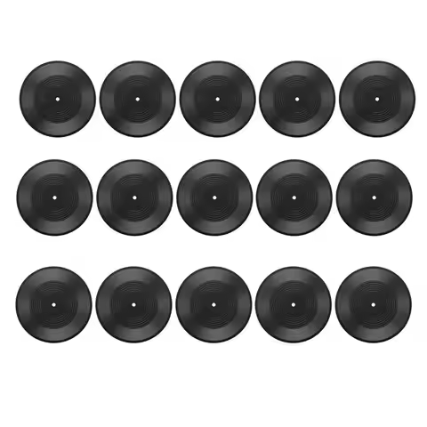 15PCS 7 Inch Blank Vinyl Records 70'S Wall Vinyl Records And Roll Music Party Decorations For Disco 