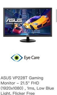 ASUS 顯示器 螢幕 VP228T Gaming Monitor 21.5吋