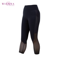 Wienna DY93301 ชุดชั้นใน เวียนนา Sport Pants  สปอร์ต กางเกงใส่ออกกำลังกาย ไซซ์ MLE(XL)X(XXL) สีดำ