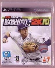 PS3電玩遊戲《 美國職棒大聯盟 2K10 MLB 2K10 亞美版英文 》全新未拆封【少年維特遊戲站】