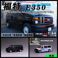 596 1/64 Ford E350 NYPD Diecast car Car Model Simulation Alloy Diecast Car Children and Boys Collect