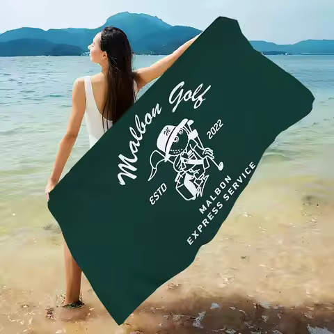 Fashion Golf MALBON Bath Towel Microfiber Soft Water Absorbing Breathable For Girl Kids Decorative C