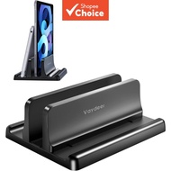 Vertical Adjustable Laptop Stand – 3-in-1 Space-Saving Desktop Organizer, Fits up to 17.3 inches