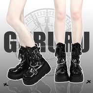 Martin Boots Guardian Asian Culture Shield punkcat St. Original Punk Thick Boots Sole lolita Style H