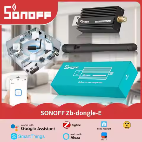 SONOFF ZigBee 3.0 USB Dongle Plus ZB-Dongle-E Gateway Via OpenHAB Alexa Home Assistant ZHA ZigBee2MQ