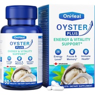 Premium Oyster Supplement - Contains Oyster Powder 100% natural oyster extract, rich in zinc and min