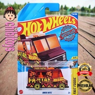 Hot Wheels Quick Bite Maroon Fuego Fajitas Diecast Food Truck