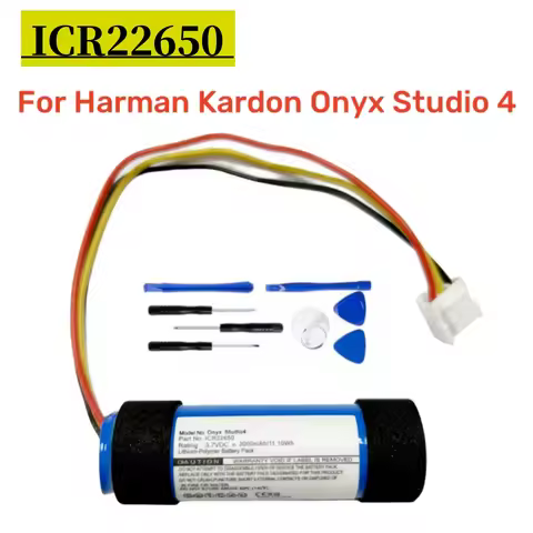 New ICR22650 Replacement Battery For JBL Harman/Kardon Onyx Studio 4 Bluetooth Speaker Batteries + F