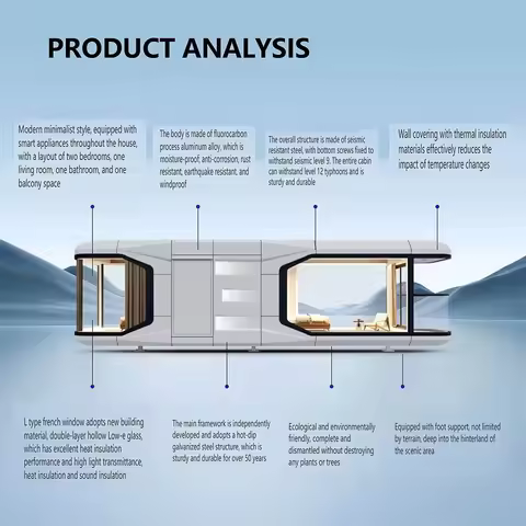 Manufacturer Outdoor 20ft 40ft Modular House Home Living Office Pod apple Cabin Container House Offi