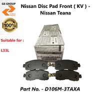 Nissan Disc Pad Front ( KV ) - Nissan Teana L33L ( D1M60-3TAXA )