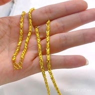 Does Not Contain Pure Gold 18 Vietnam Sand Gold 24k Female Genuine Authentic Jiu Plain Chain Single 