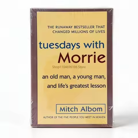Tuesdays with Morrie An Old Man A Young Man and Life Is Greatest Lesson English Paperback Book