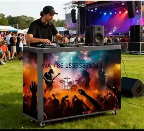 Customized Size LED Digital Poster Stage LED Screen P1.25 P1.5 P1.86 P2 P2.5 LED DJ Booth Display