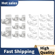 8PCS No Drill Curtain Rod Brackets No Drilling Curtain Rod Holders Self Adhesive Curtain Rod Hooks  