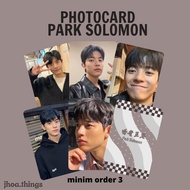 [UNOFFICIAL] PHOTOCARD PARK SOLOMON LOMON ACTOR KOREA KDRAMA