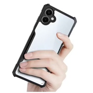Clear Back Case Black Edge For Samsung A07 Shockproof With HHL