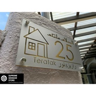 No Rumah Eksklusif/No Rumah/No Rumah Hipster/No Rumah Budget/House Number/House Plate Number