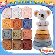 Baby Educational Building Blocks Cognitive Relief Blocks Soft Building Blocks Stacking Fun Vinyl Sof