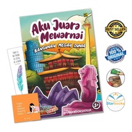 BUKU ANAK BANGUNAN MEGAH DUNIA: AKU JUARA MEWARNAI FREE STIKER - EFDE