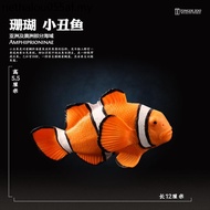 T Tongde Simulation Sea Animal Toys Sea Life Model Clownfish Sea Anemone Fish Children Cognitive Gif