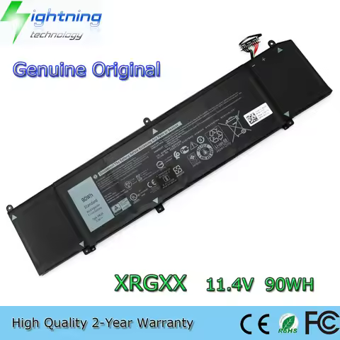 Genuine XRGXX 11.4V 90Wh Laptop Battery for Dell Alienware 2018 M15 M17 Series P37E ALW15M 6YV0V