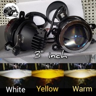 Foglamp 3 Inchi 3 Warna Super Terang innova fortuner XL7 expander xenia veloz avanza pajero