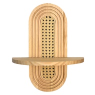 [jwerlyday]Bamboo Wooden Style Chinese Wall Decoration Shelf Bedroom Living Room Background Handmade