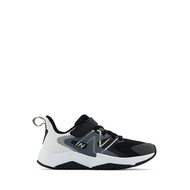New Balance Rave Run v2 Bungee Lace with Hook and Loop Top Strap Boys Running- Black with White