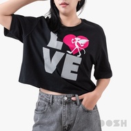 DOSH WOMENS CROPPED T-SHIRTS PINK PANTHER เสื้อยืดครอปสั้น แขนสั้น 9DPPWT1022-BL