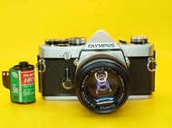 Olympus om-1 om1 保固一個月（#828547）底片 單眼 相機+50mm f1.4 人像 大 光圈 鏡頭