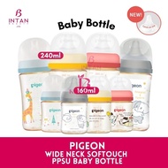 Pigeon- SofTouch PPSU Wide Neck Bottle Nursing Milk Bottle- Size (160ML/5oz | 240ml/8oz) BPA Free Sa