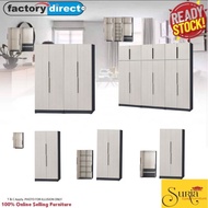 Suria ~ Wardrobe 2 Door, 4 Door, 6 Door + Top 2D,4D,6D (Ready Stock) (Wardrobe/Combo Set/Almari)