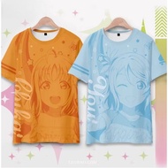 【 Hot Sale 】 LoveLive Sunshine Aqours Anime T-shirt for Girls Summer Loose Short Sleeve Student Casu