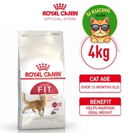 4kg Royal Canin Fit 32 Adult (4kg) Dry Cat Food Makanan Kucing - Feline Health Nutrition