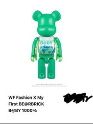 全新 - BE@RBRICK MACAU 2022  WF Fashion X My First BE@RBRICK B@BY 1000%