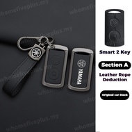 ZINC ALLOY YAMAHA Leather Remote Smart Car Key Cover Case Shell Protect for YAMAHA Y16ZR/XMAX/Y16/NV